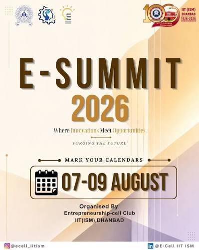 E-SUMMIT 2026, IIT ISM DHANBAD